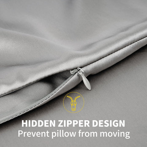 ZIMASILK care label and packaging close-up showing easy maintenance guidance