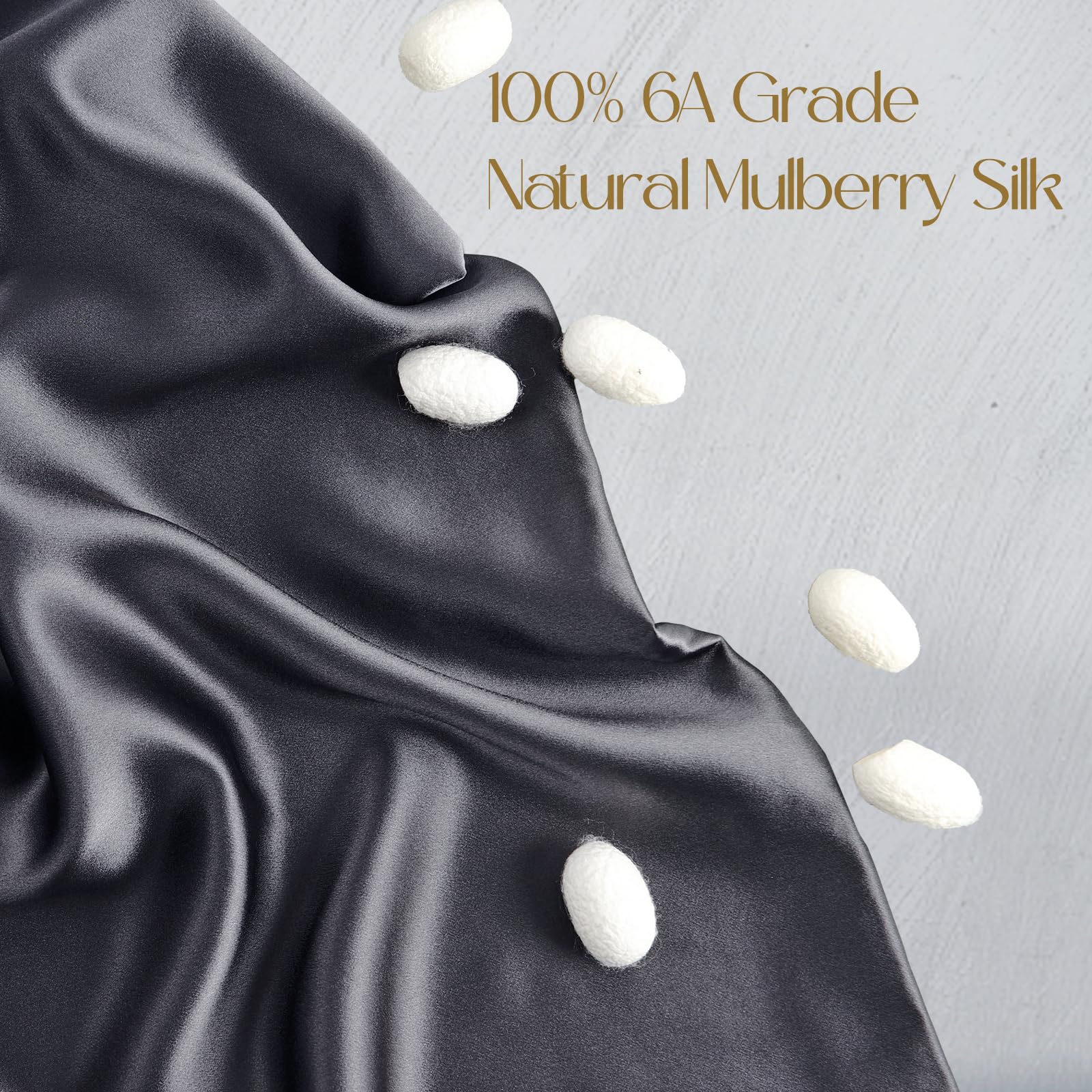 ZIMASILK close-up of 19 momme silk weave highlighting soft texture and breathability