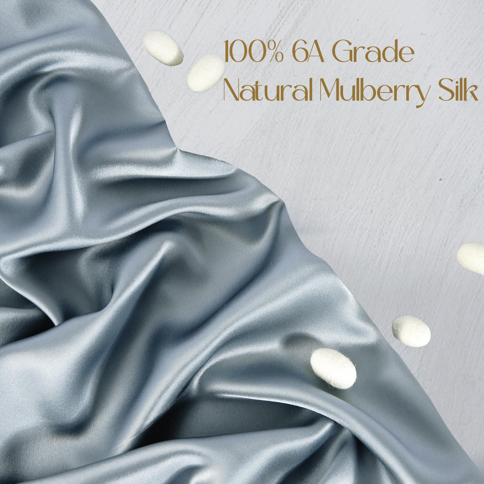 ZIMASILK close-up of silk weave texture highlighting smooth breathable surface