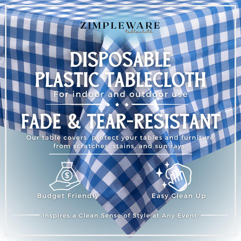 ZIMPLEWARE close-up gingham pattern showing durable plastic texture