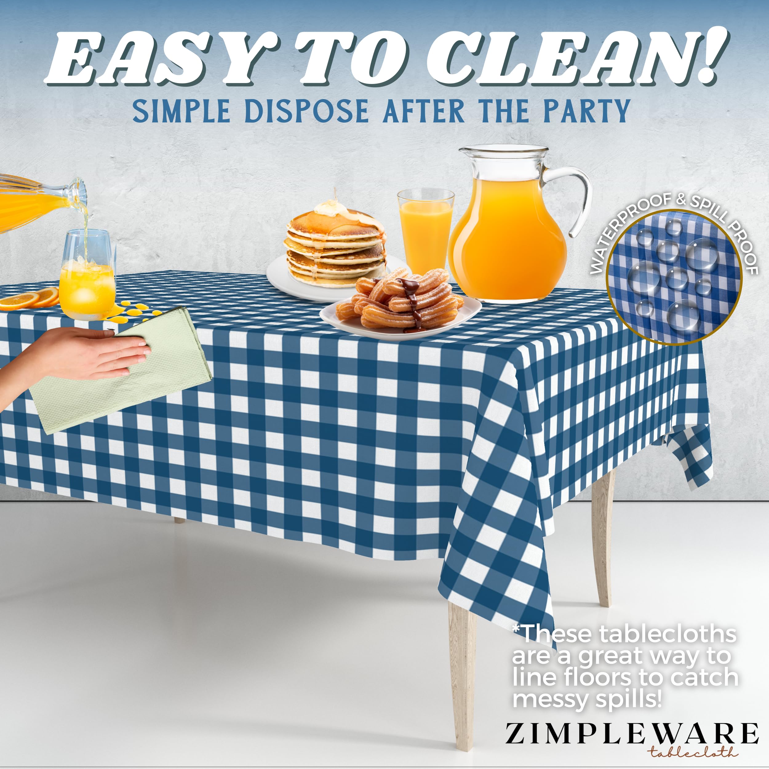 ZIMPLEWARE protecting craft surface from paint and food messes