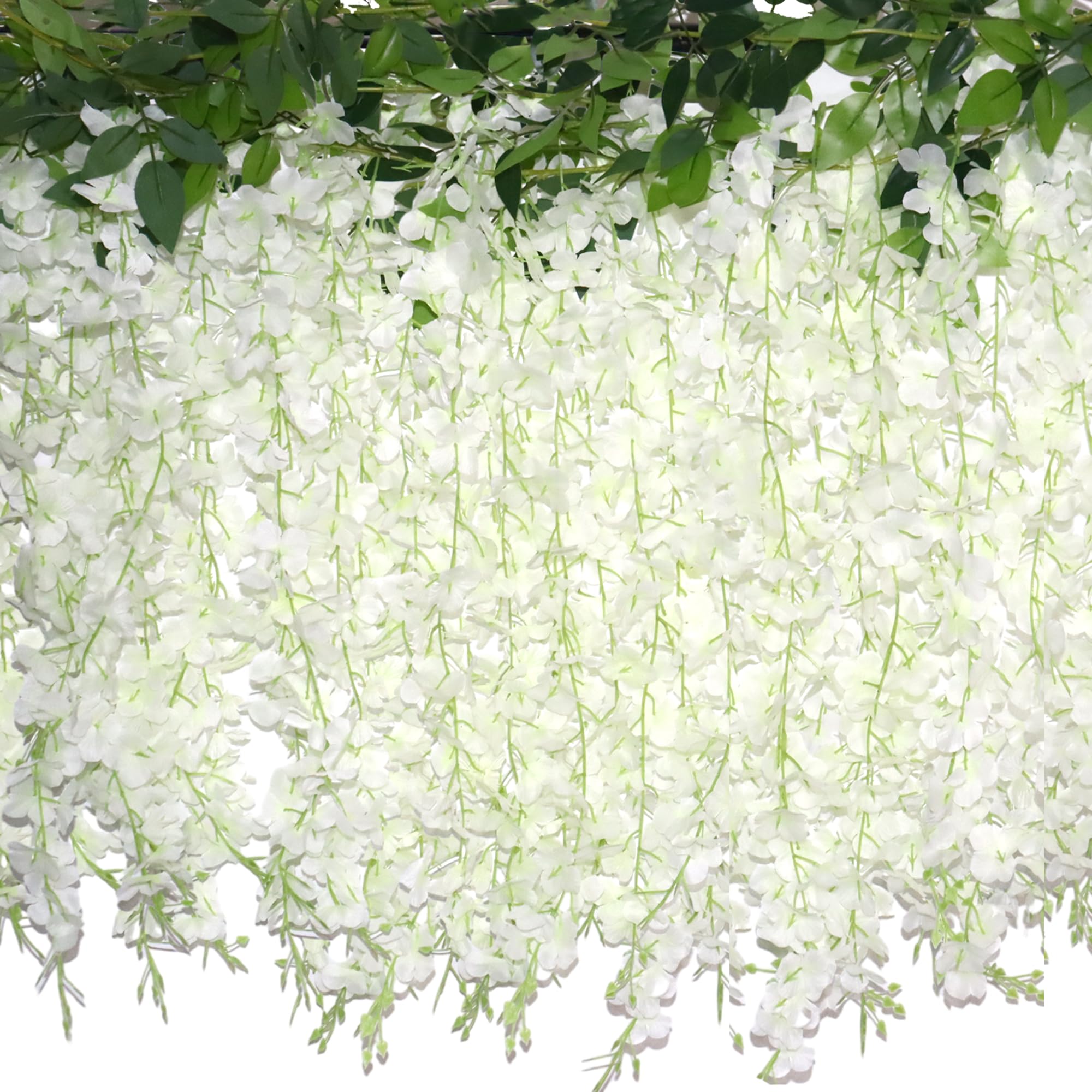 ZINHO front view of wisteria curtain showing full set and packaging benefit