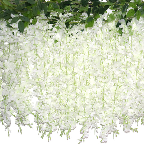 ZINHO front view of wisteria curtain showing full set and packaging benefit