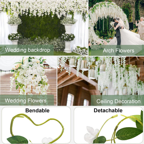 ZINHO hanging on a wedding arch creating instant romantic backdrop