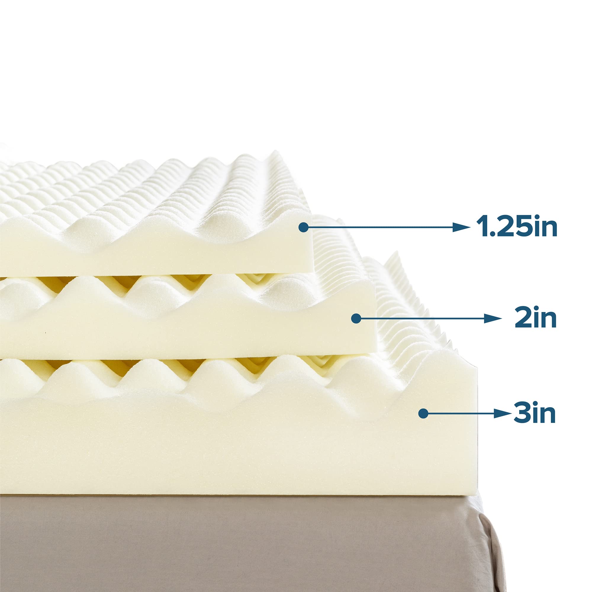 Zinus product label CertiPUR-US close-up proving safe foam quality