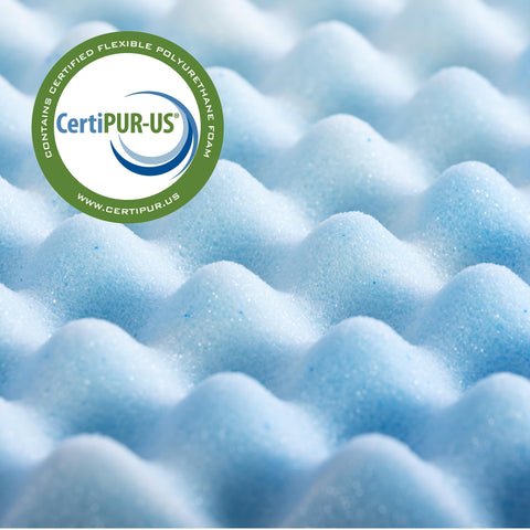 Zinus topper under fitted sheet demonstration showing compatibility benefit