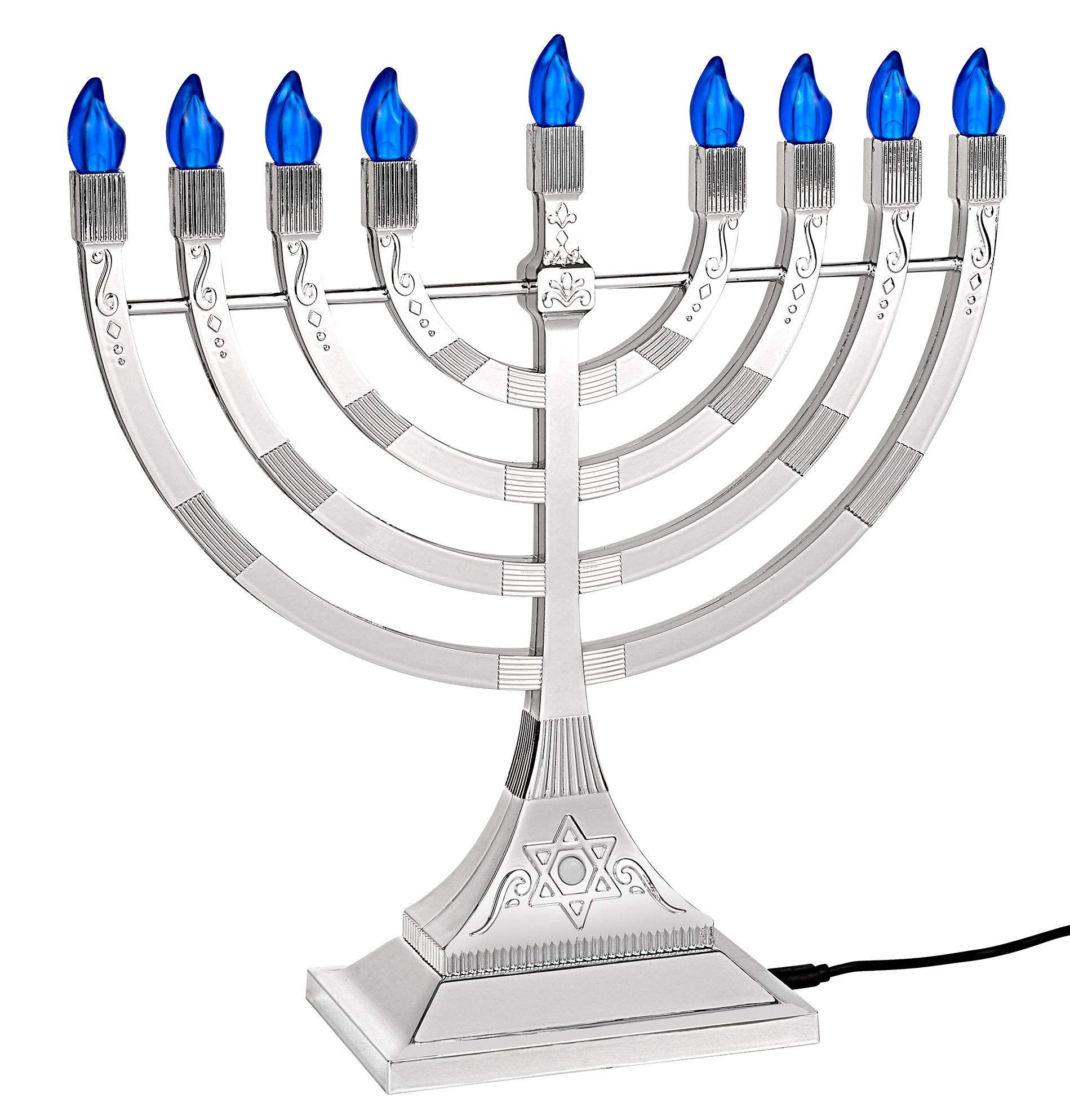 Zion Judaica side profile silhouette showing compact footprint and sturdy base