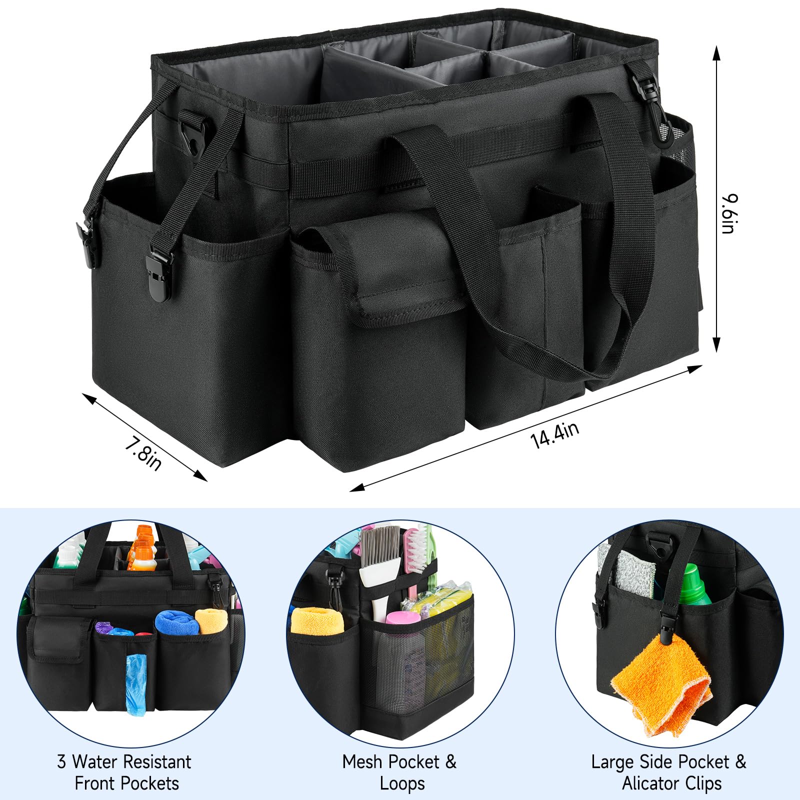 ZIOZERTT pockets filled with supplies for quick sorting and access
