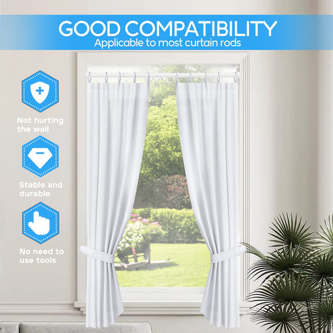 ZipGlo rod installed across a window demonstrating easy no-drill fit