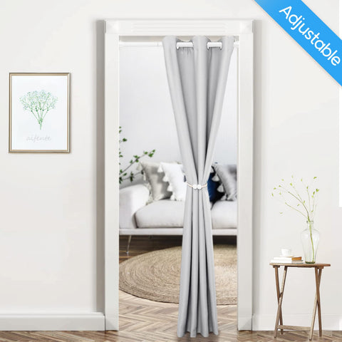ZipGlo rod used in a kitchen window providing quick curtain solution