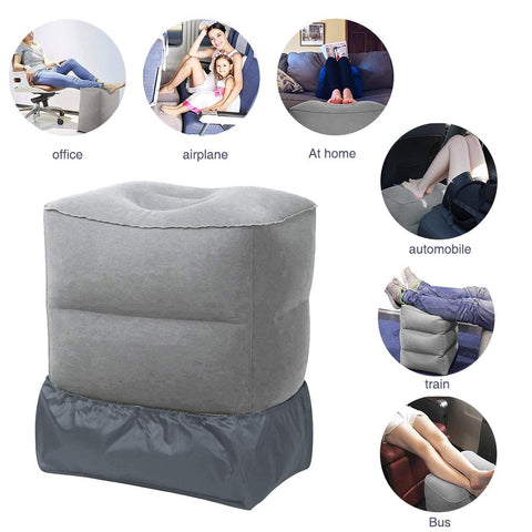 ZIQIAN inflated three-tier footrest in airplane enhancing leg support