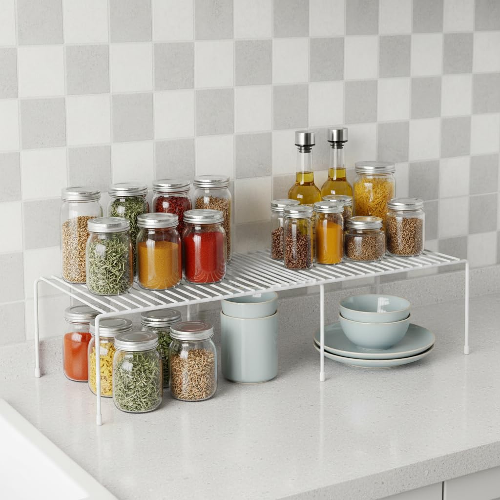 ziroland expanded shelf installed in cabinet improving visibility and access