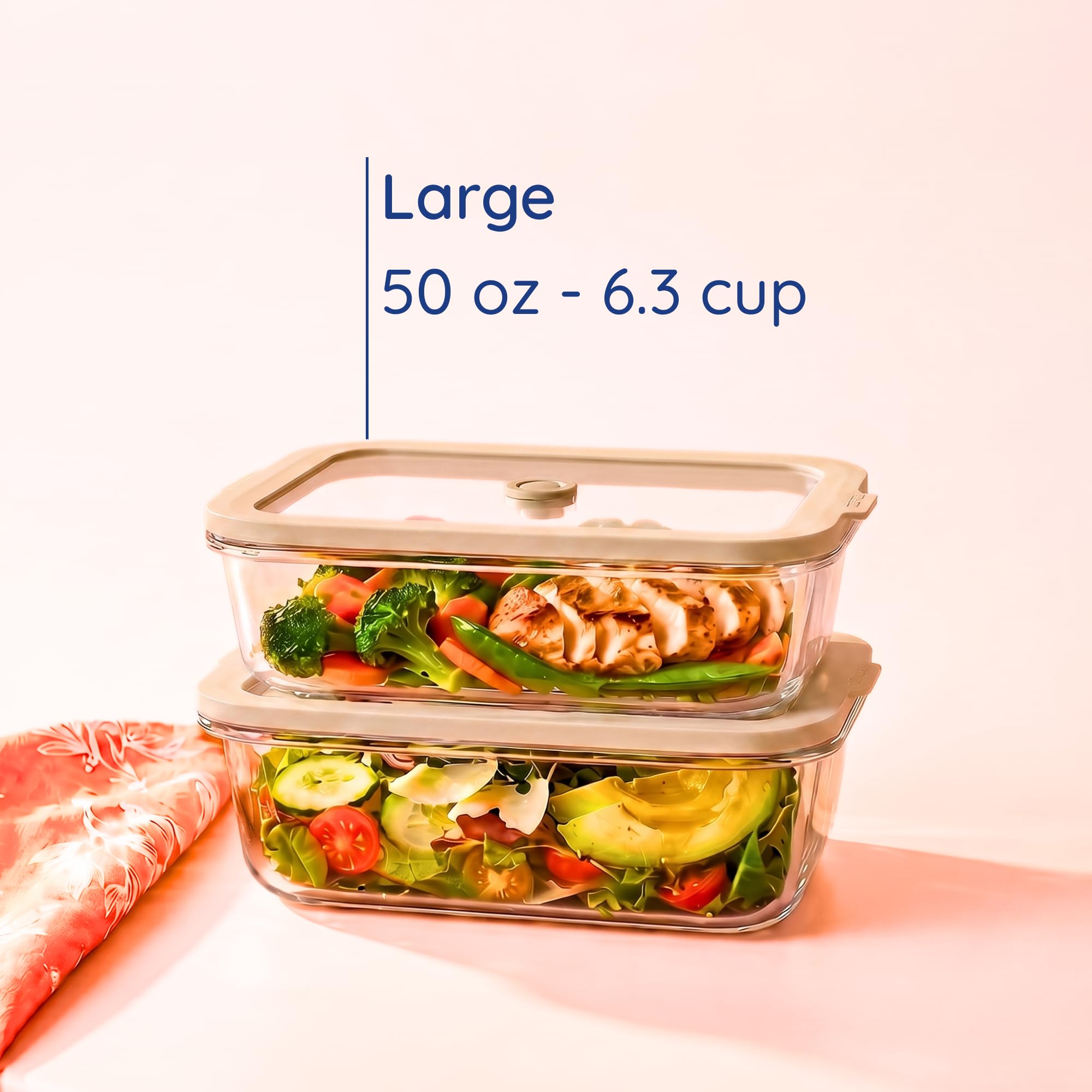Ziruma containers on fridge shelf showing neat organization benefit