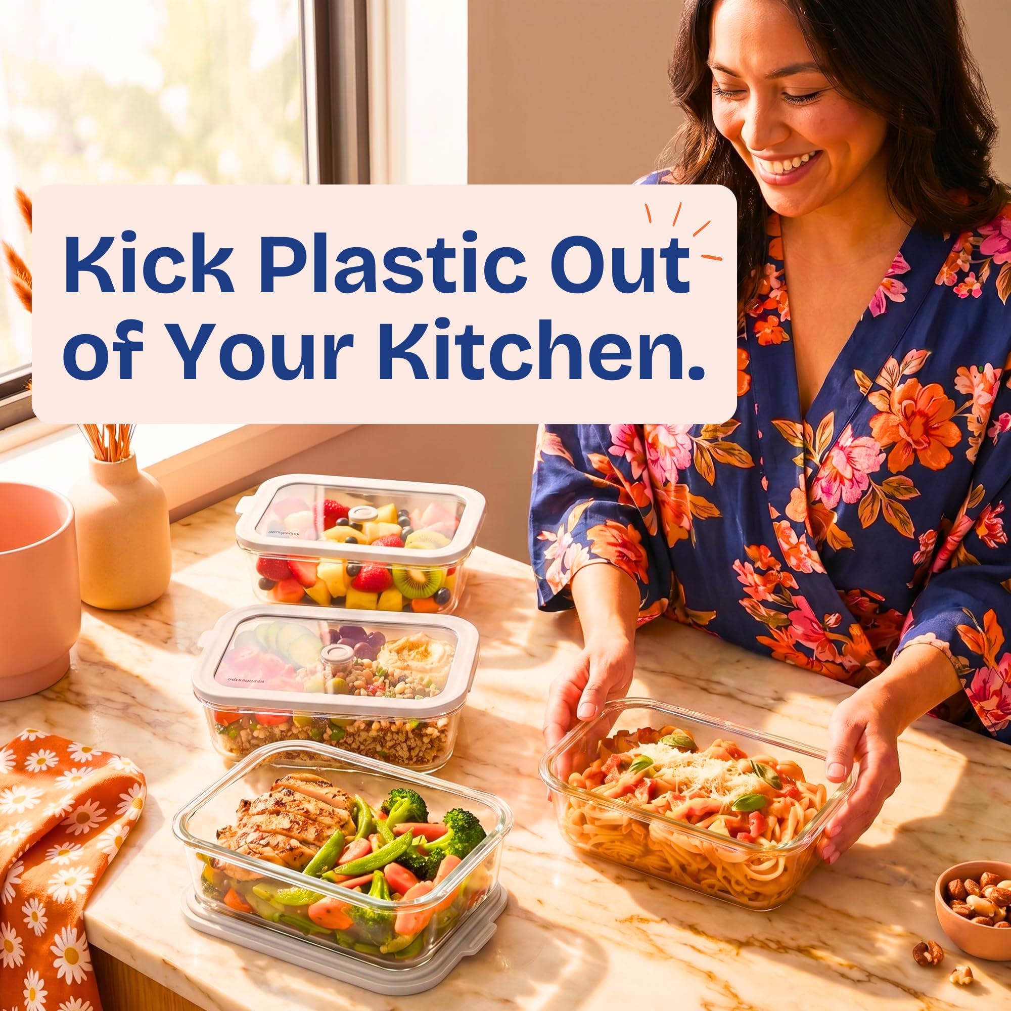 ziruma lifestyle kitchen counter displays plastic-free food storage