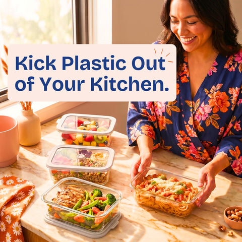 ziruma lifestyle kitchen counter displays plastic-free food storage