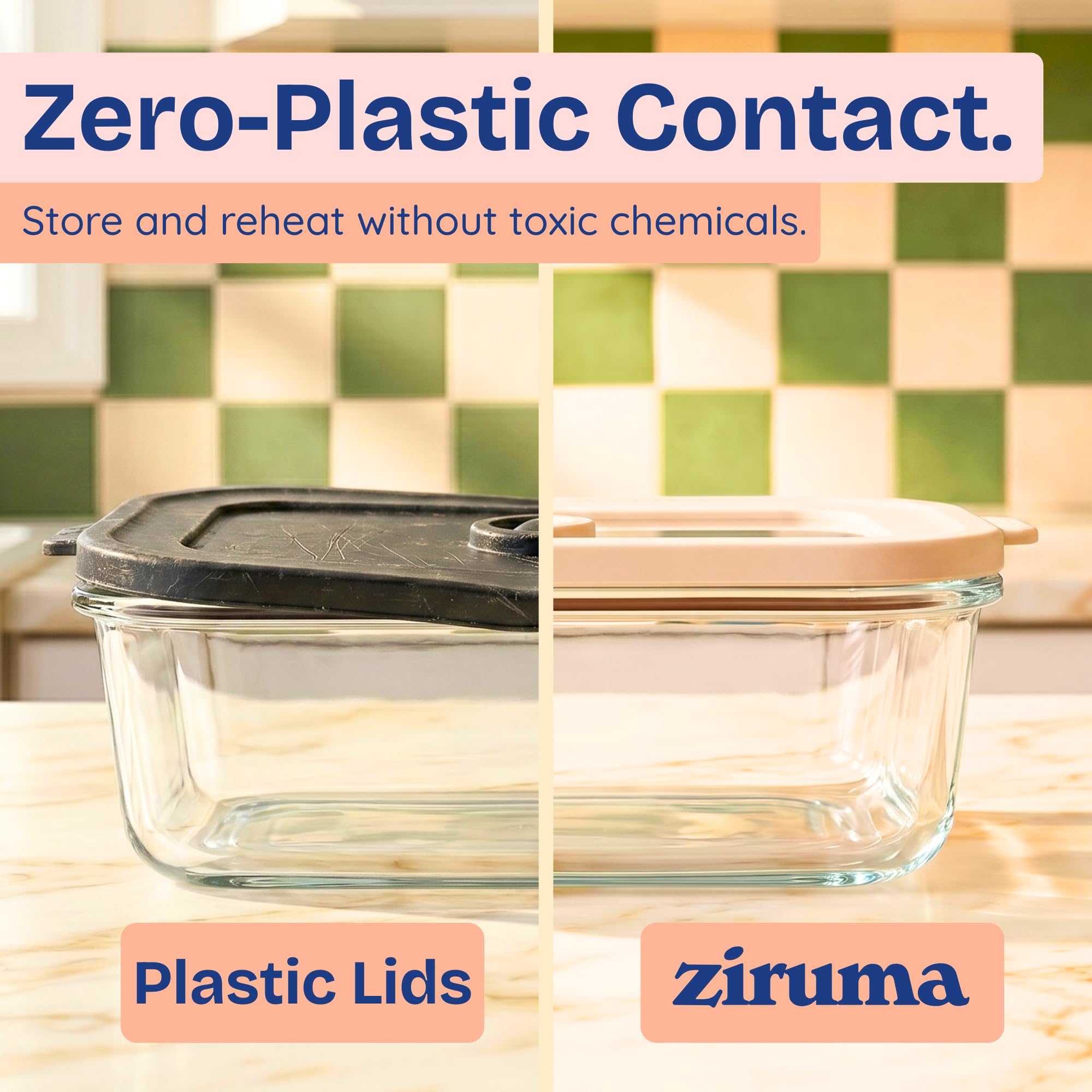 Ziruma side profile highlighting 50 oz capacity for larger meals