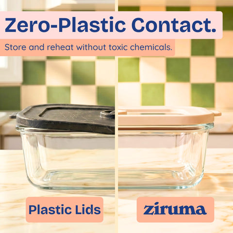 Ziruma side profile highlighting 50 oz capacity for larger meals