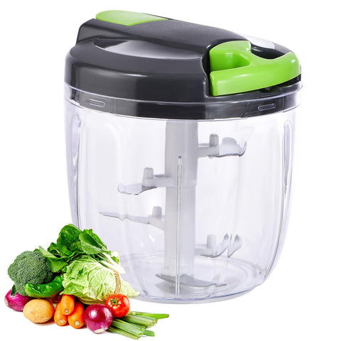 ziweaye front view 900ml clear bowl shows capacity and stability benefit