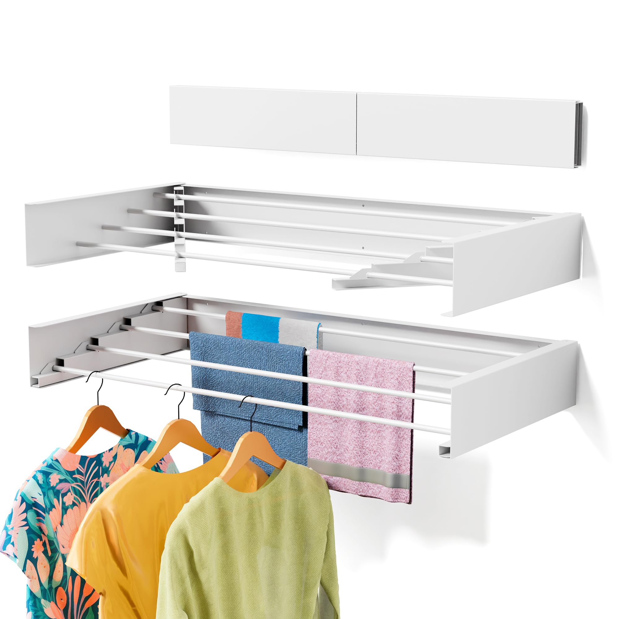 ZMBESUP front-mounted rack showing compact space-saving benefit