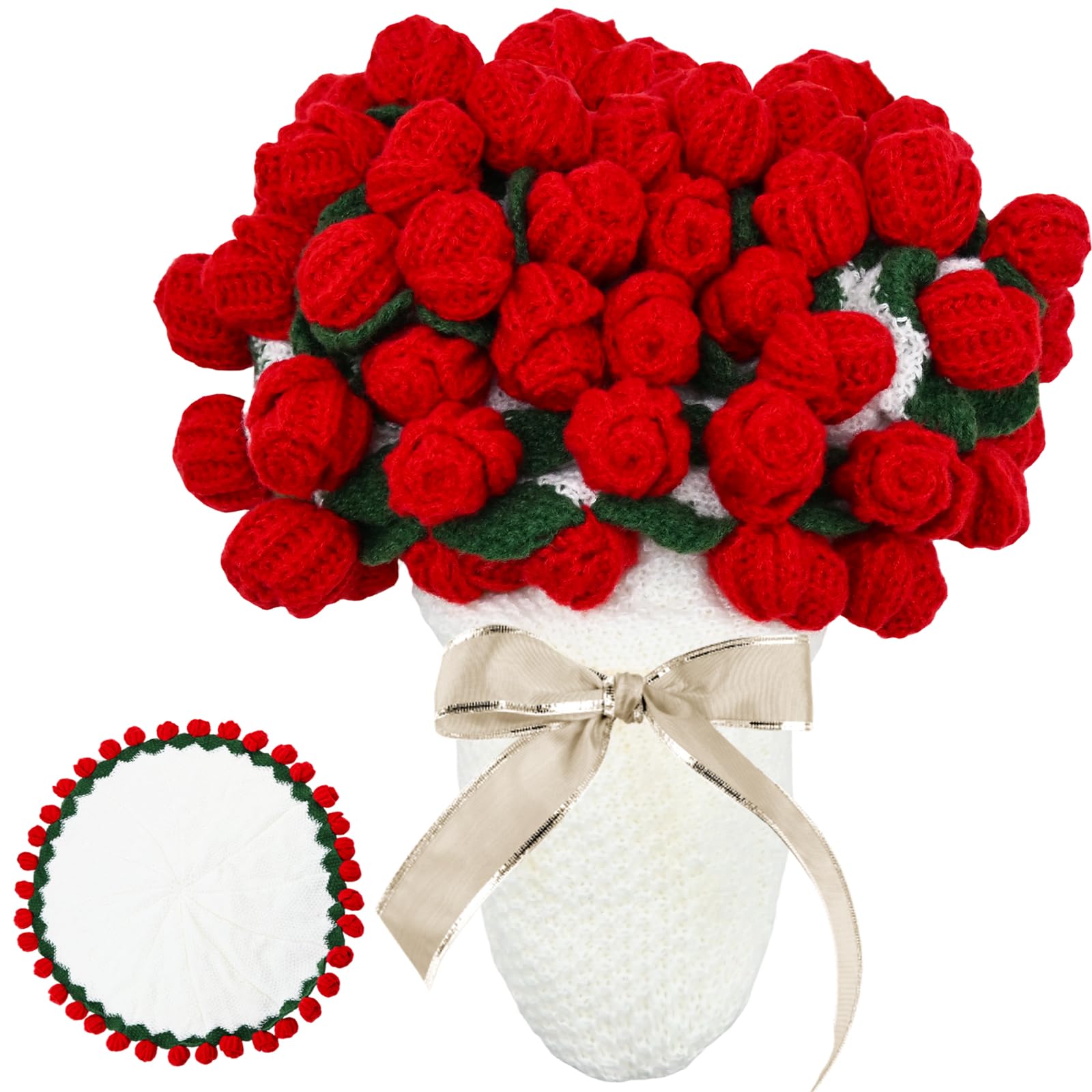 ZMJY front view of rose bouquet blanket showing full design and cozy appeal