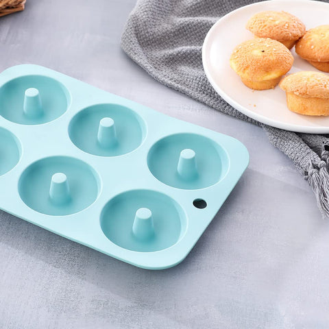 zmkele 24 silicone cupcake molds stacked to save space and reduce waste