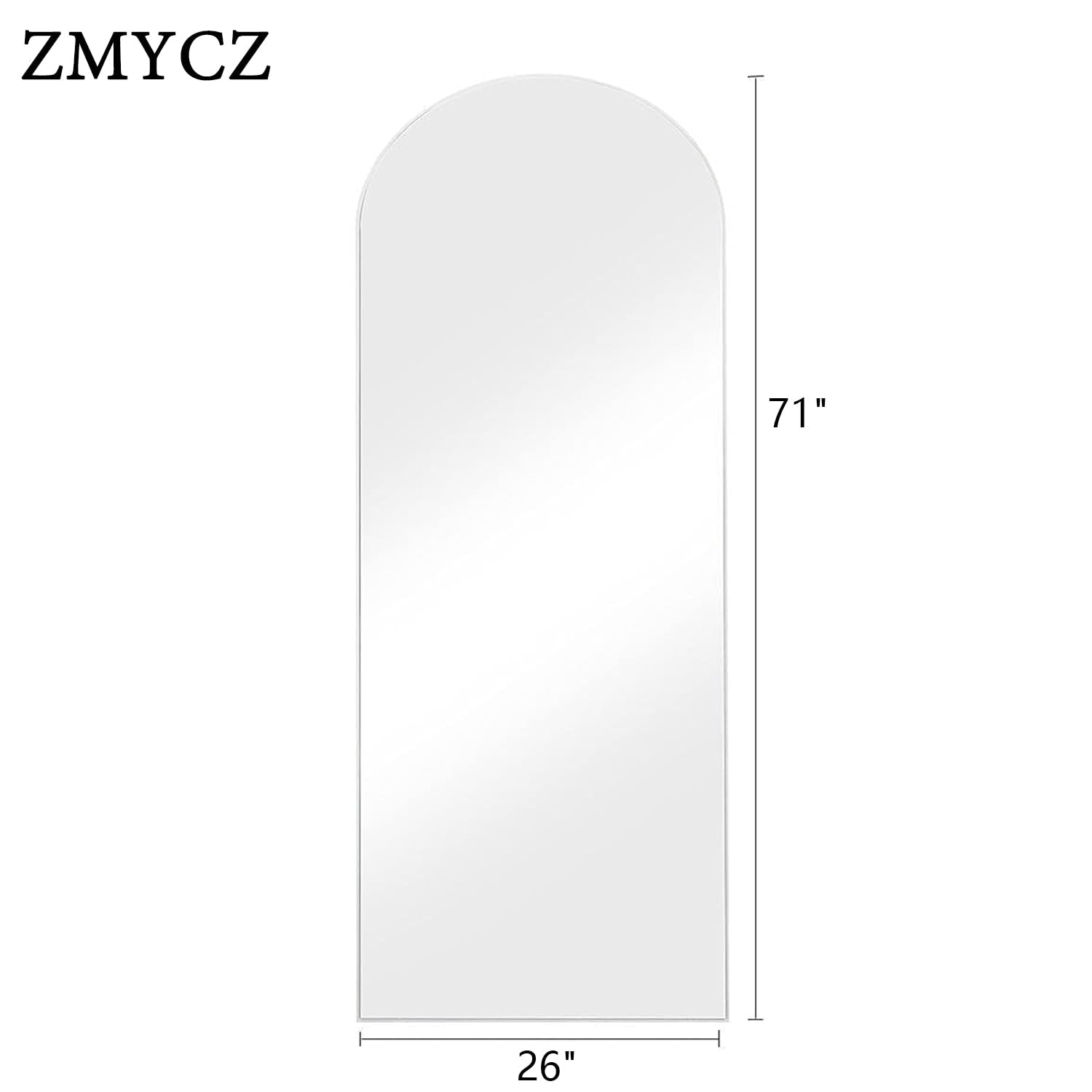 ZMYCZ freestanding stand displayed with mirror leaned for flexible placement and stability