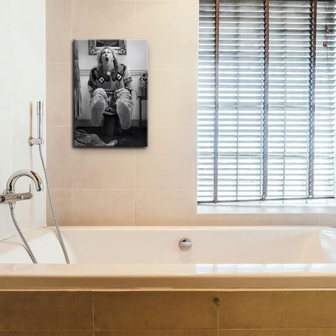znhart two prints over sink vanity offer balanced décor and conversation starter