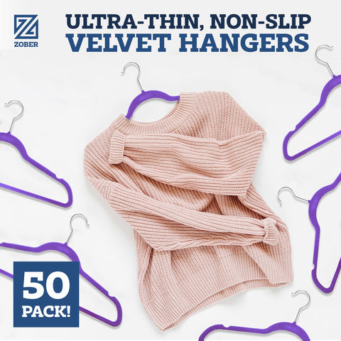 ZOBER close-up showing soft velvet texture for secure garment grip