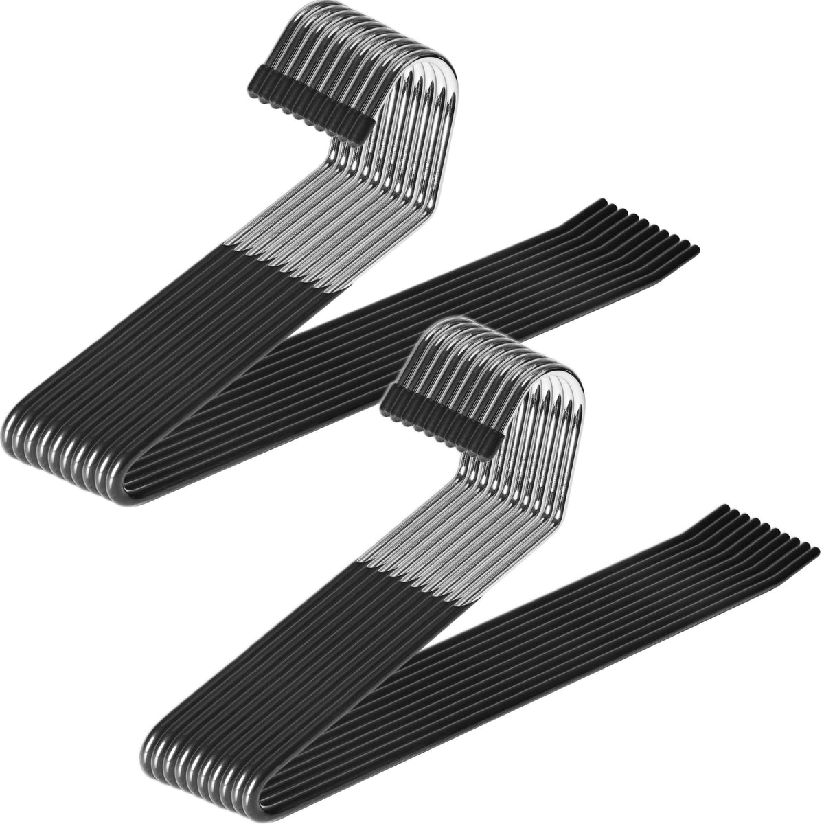ZOBER front packaging showing 20-pack hangers and neat storage benefit