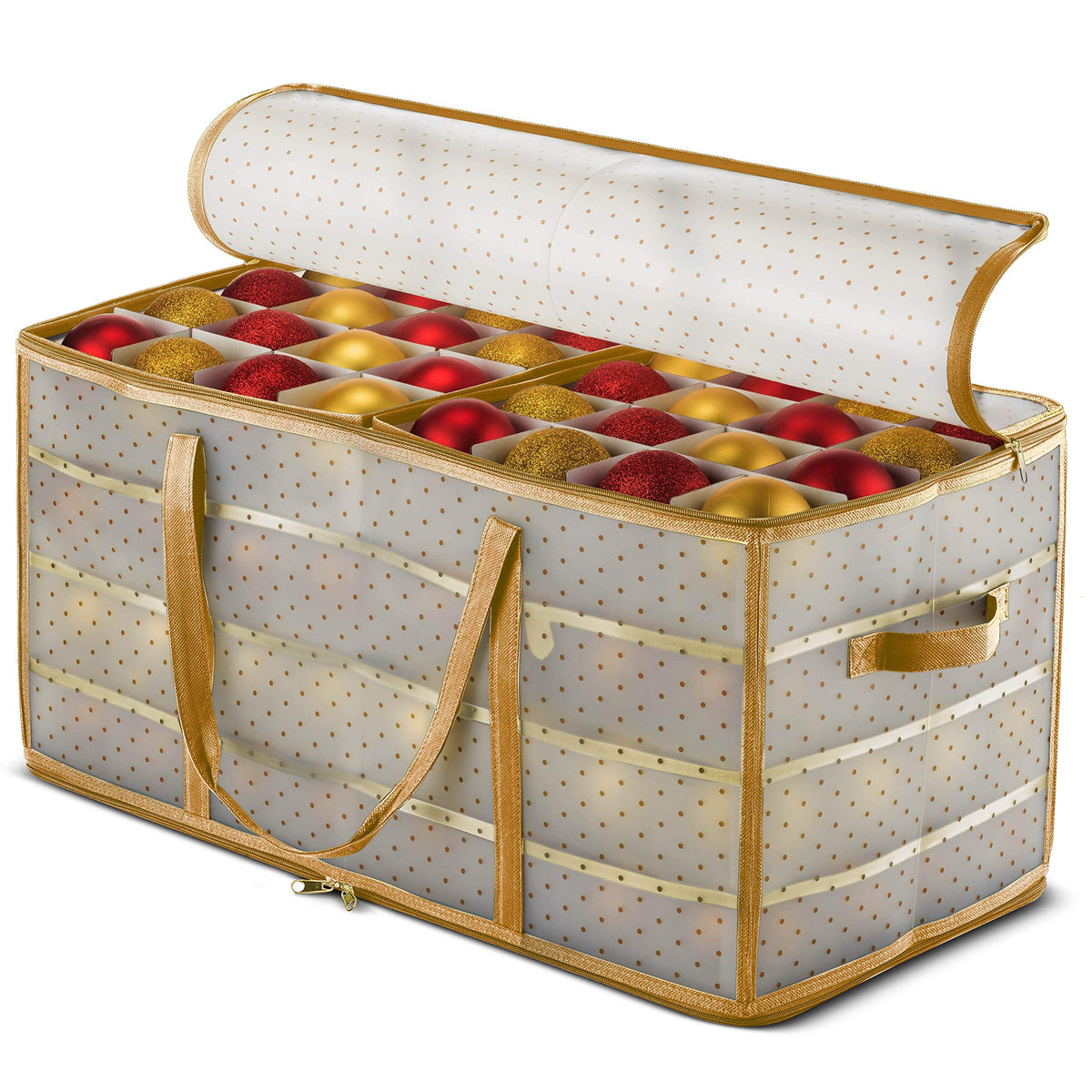 ZOBER front view gold box showing compact durable organizer and tidy storage