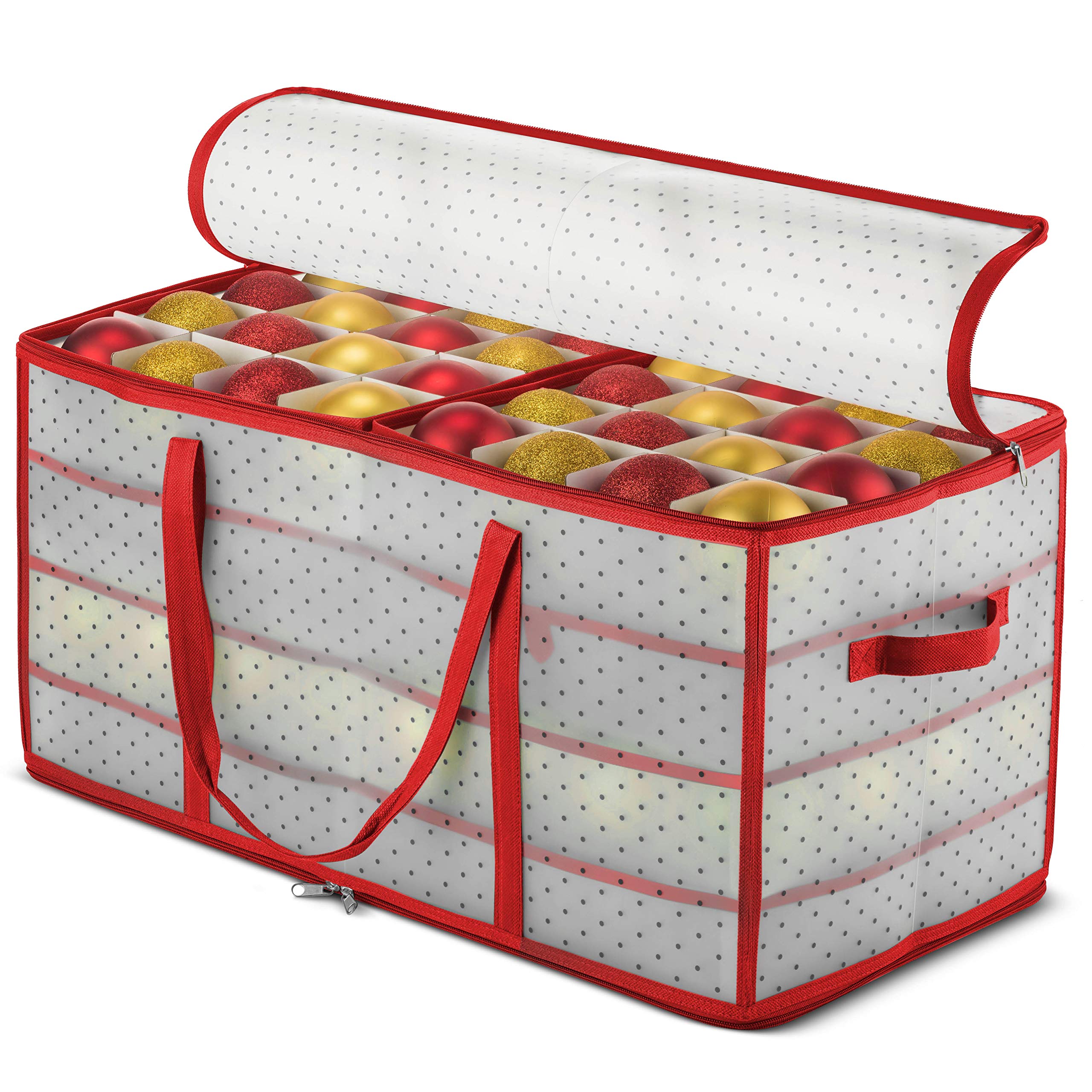 ZOBER front view red organizer showing capacity and compact benefit