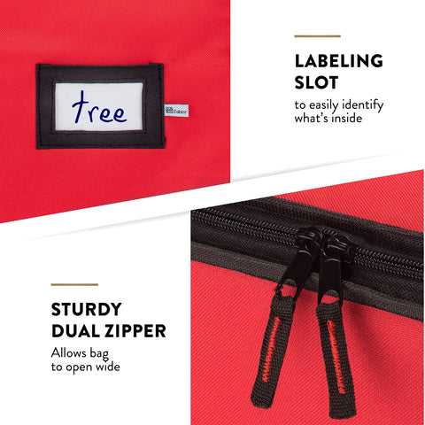 ZOBER reinforced handle stitch detail for stronger lifting and transport