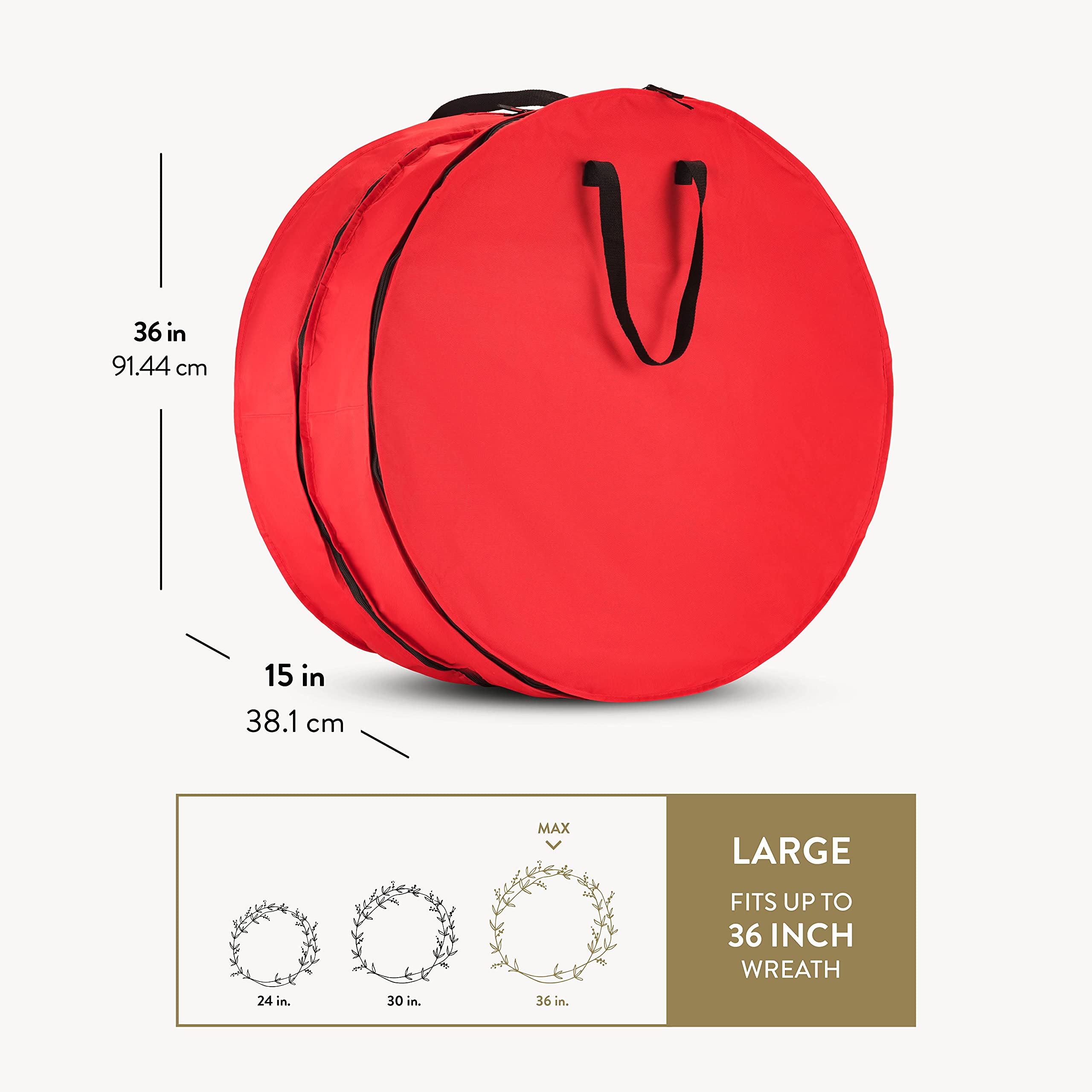 ZOBER bag hanging in closet illustrating vertical storage saving floor space