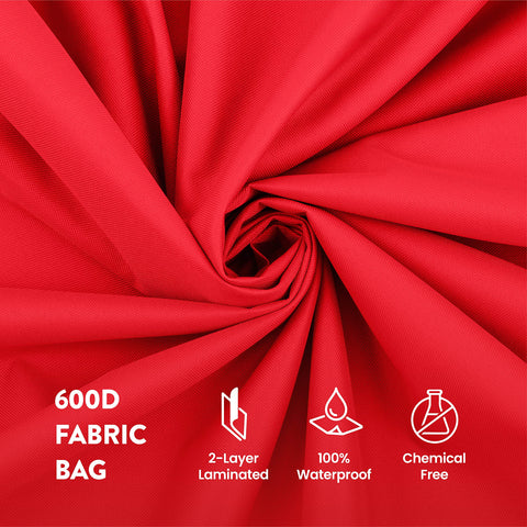 ZOBER bag beside ruler showing 48 inch wreath fit and accurate sizing