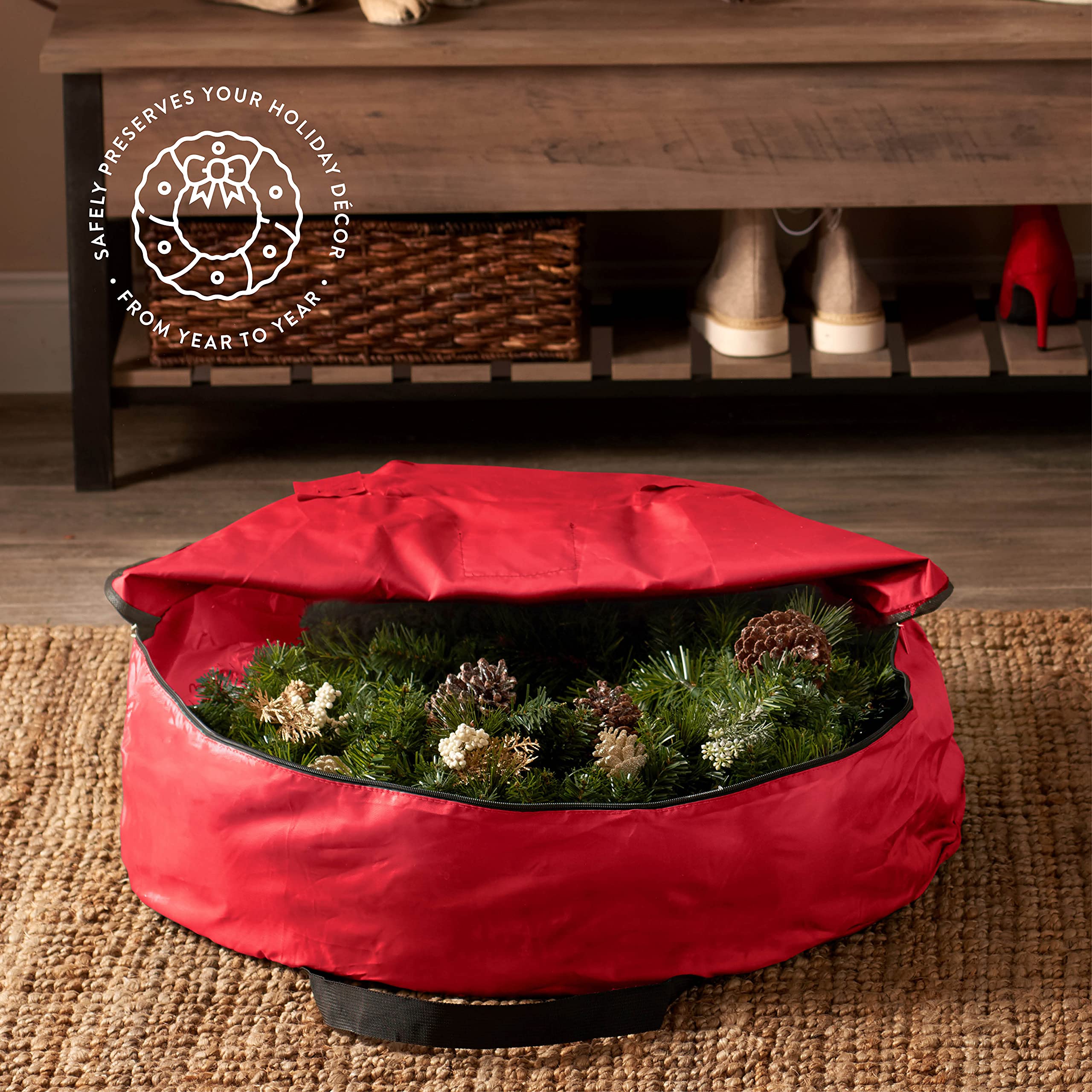 ZOBER top open dual zipper demonstrates easy access and gentle loading
