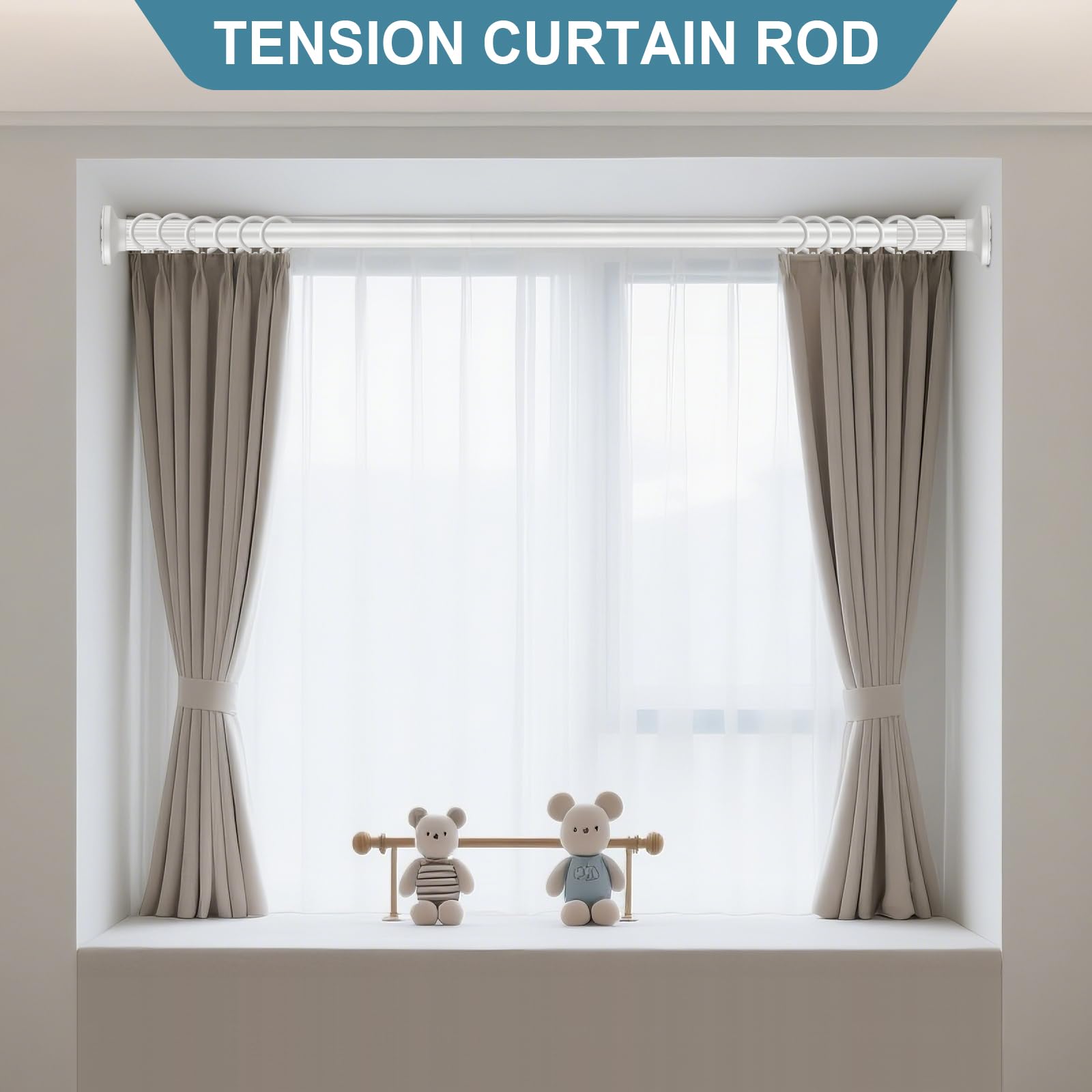 ZOCONE supporting heavy curtain demonstrating 45 lb capacity and durability benefit