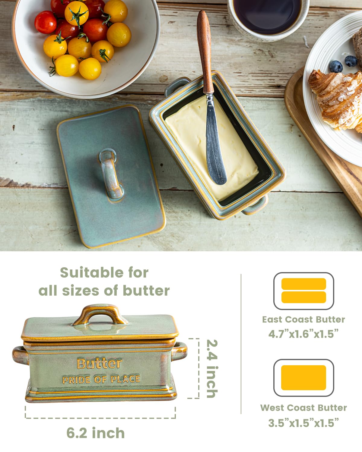 Zoeeker close-up of ceramic lid highlighting smooth glaze and easy grip