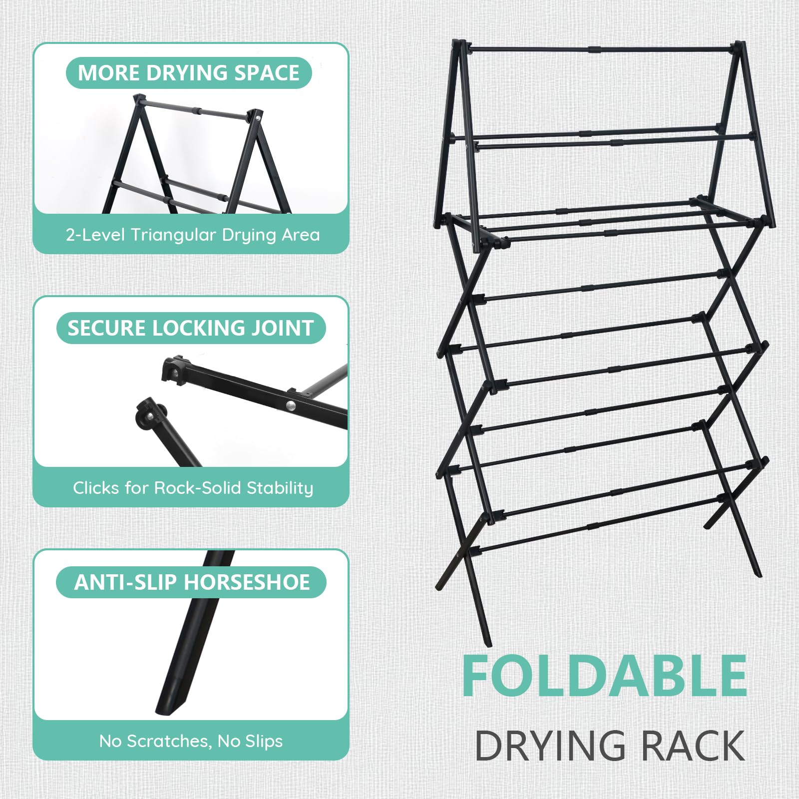 ZOES HOMEWARE close-up of rust-resistant steel frame for durable use