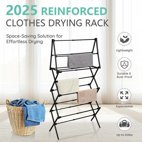 ZOES HOMEWARE folded flat for slim storage and quick stowing benefit