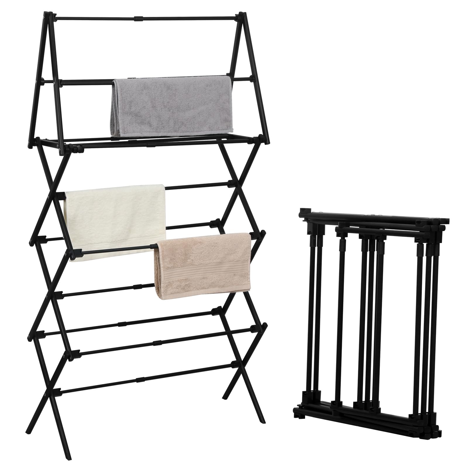 ZOES HOMEWARE front view showing full expanded drying capacity and stability