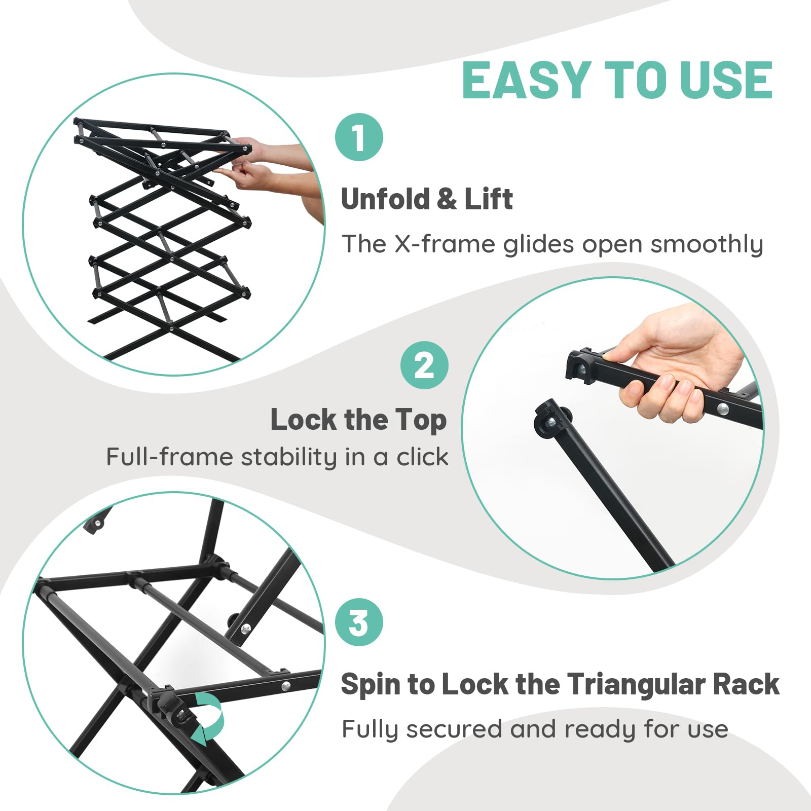 ZOES HOMEWARE tier detail illustrating multiple hanging levels for more space