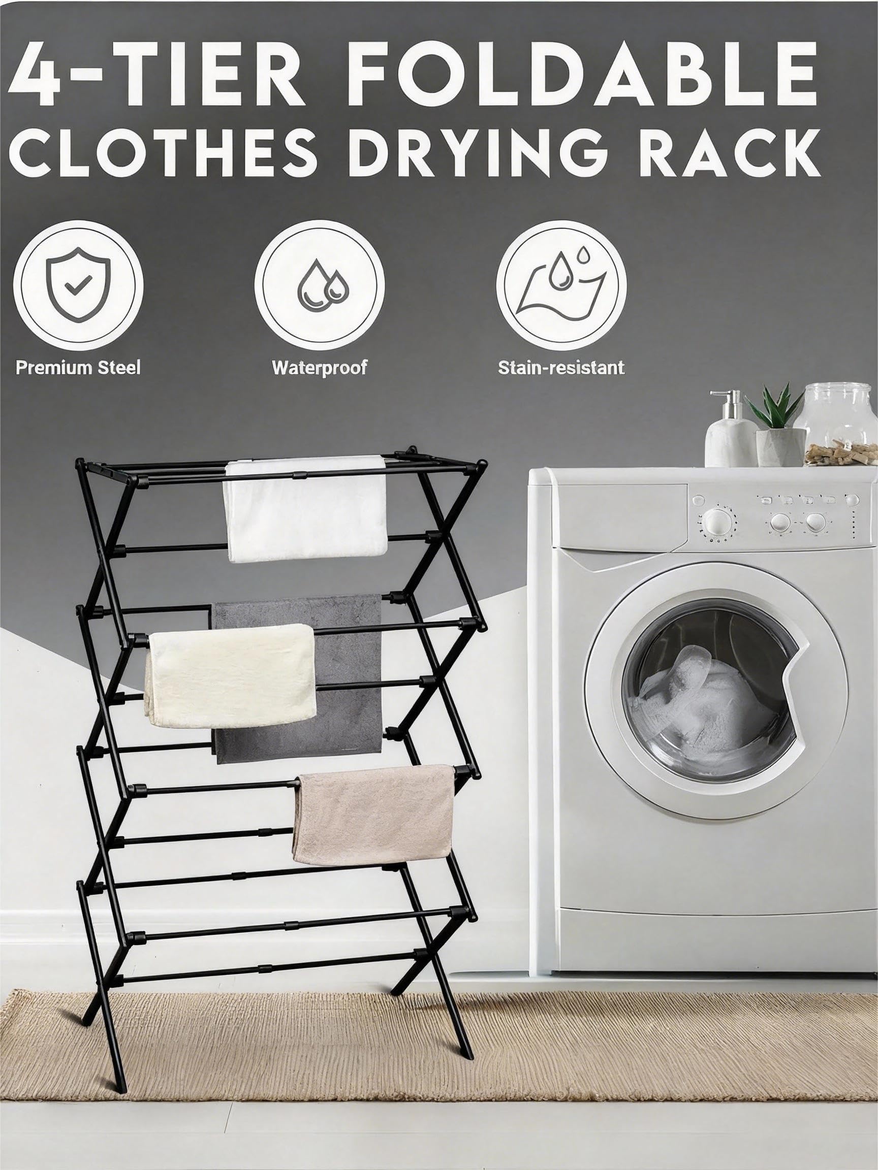 ZOES HOMEWARE collapsed compact storage folded thin to tuck under beds or in closets