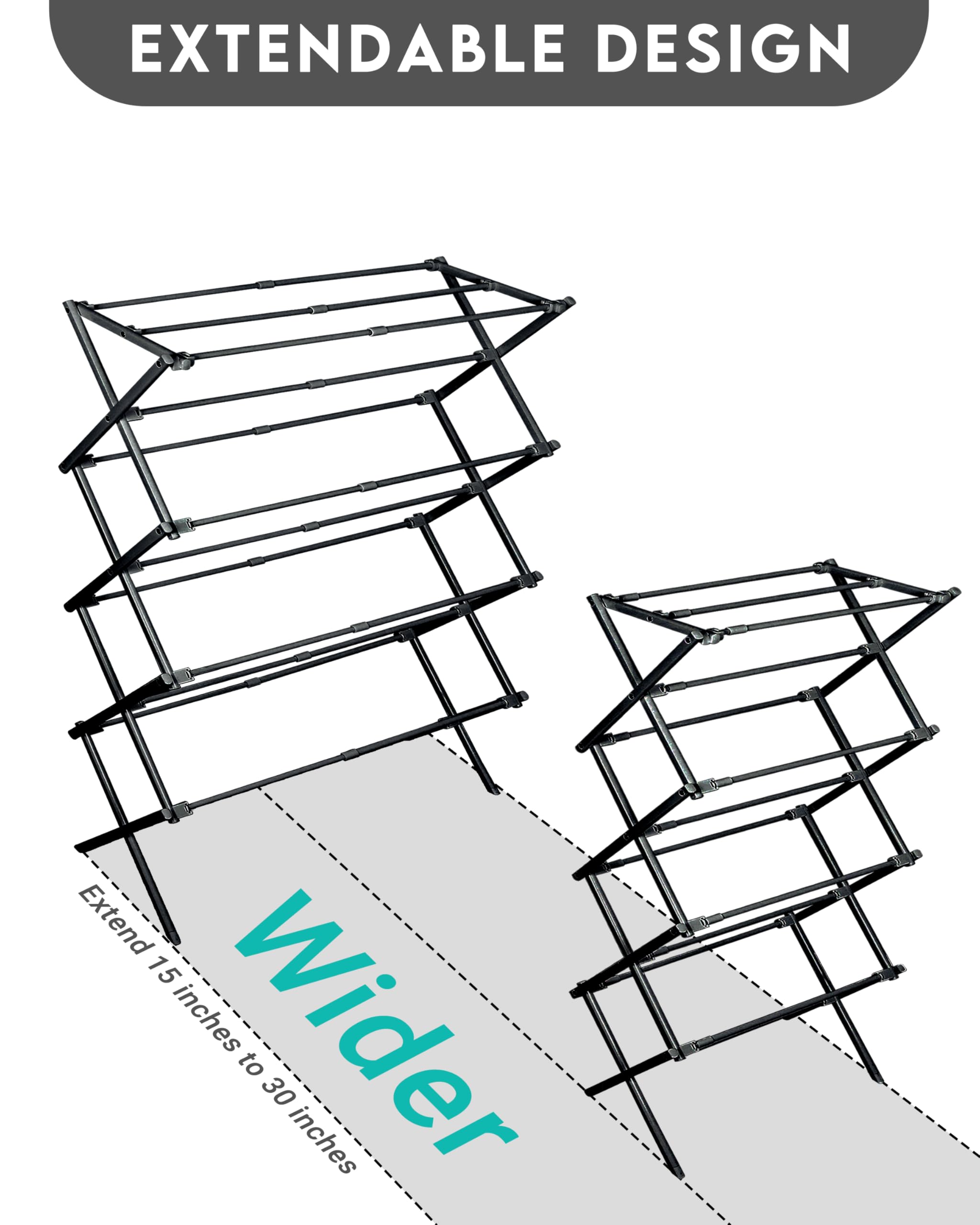ZOES HOMEWARE next to a chair showing scale and how it fits in small apartments