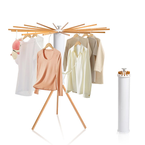 ZOFGENOW front view of rotary drying rack showing full capacity benefit