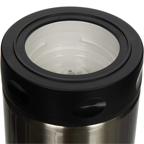 Zojirushi jar wide mouth close-up highlighting 2.5-inch opening for easy filling and cleaning
