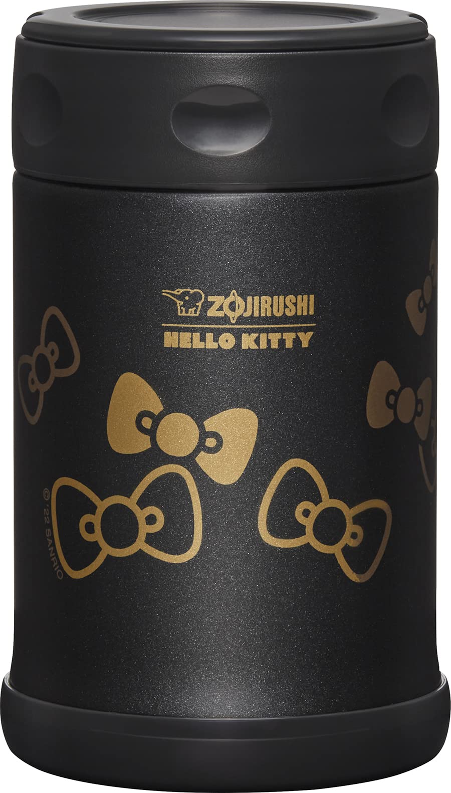Zojirushi Hello Kitty wide mouth interior showing polished stainless for easy cleaning