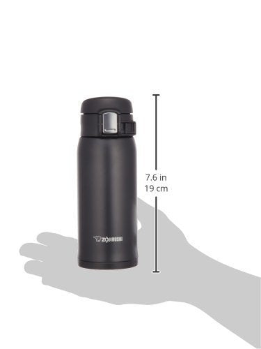 Zojirushi mug in car cup holder demonstrating secure fit on commute