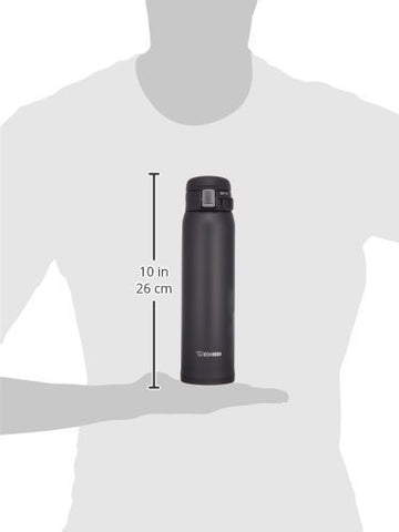 Zojirushi mug held in hand to show 20oz scale and portability for daily commuting