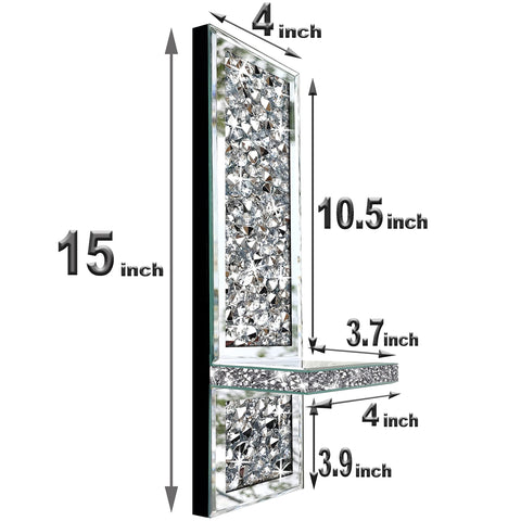 ZOLAPI angled side profile showing mirror depth and glittering crystal edge
