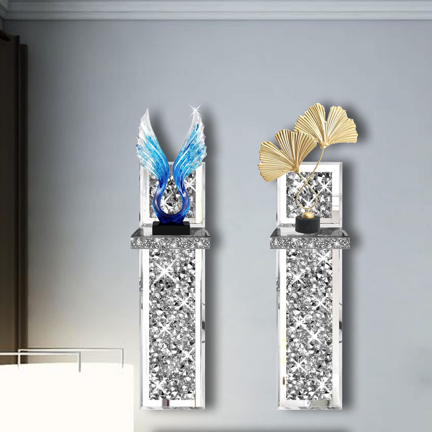 ZOLAPI shelf size shown with candle for scale and safe decorative display
